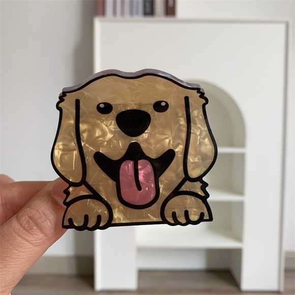 BUY NOW - Acrylic Dog Shaped Hair Clip - Picture 6 of 9